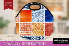 Modern Boho Lunch Bag - Doodle Texture Lunch Bug PNG Product Image 1