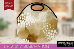 Modern Boho Lunch Bag - Doodle Texture Lunch Bug PNG Product Image 1