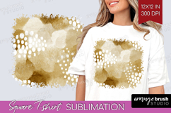 Modern Boho Square Tshirt Background - Doodle Texture PNG Product Image 1