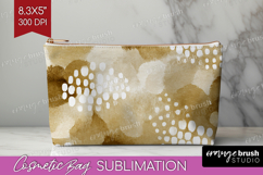 Modern Boho Cosmetic Bag - Doodle Texture Makeup Bag PNG Product Image 1