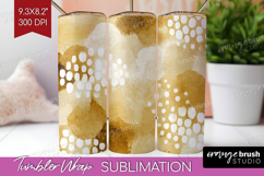 Modern Boho Tumbler Wrap - Doodle Texture Tumbler PNG Product Image 1