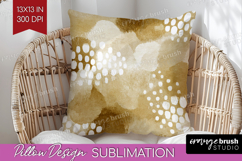 Modern Boho Pillow Sublimation - Doodle Texture Pillow Cover Product Image 1