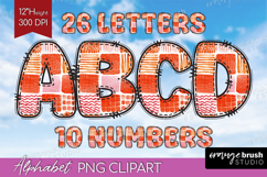 Boho Doodle Alphabet Clipart - Modern Texture Letters PNG Product Image 1