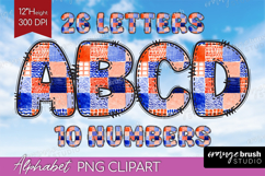 Boho Doodle Alphabet Clipart - Modern Texture Letters PNG Product Image 1