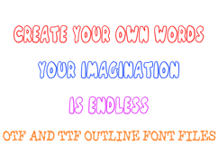 Modern Bubble Font Hand Drawn Cartoon Lettering ABC OTF Type Product Image 3