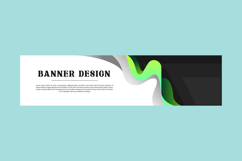 Modern business and corporate horizontal abstract banner tem Product Image 1