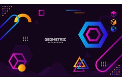 Modern colorful geometric background concept Product Image 1