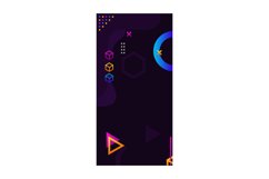Modern colorful geometric background vertical banner Product Image 1