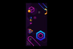 Modern colorful geometric background vertical banner design Product Image 2