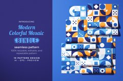 Modern Colorful Mosaic - Seamless Pattern Product Image 1