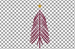 Modern Colorful Christmas Trees and shapes boho Clip Art. Product Image 19