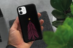 Modern Colorful Christmas Trees and shapes boho Clip Art. Product Image 7
