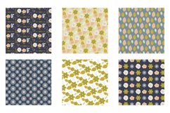 Modern Cute Florals Digital Paper, Vector Patterns Product Image 3