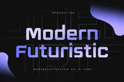 Modern Futuristic - Modern Futuristic Sci-fi Font Product Image 1