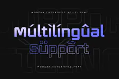 Modern Futuristic - Modern Futuristic Sci-fi Font Product Image 12