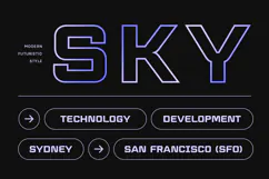 Modern Futuristic - Modern Futuristic Sci-fi Font Product Image 2