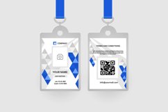 Modern geometric id card template design Product Image 2