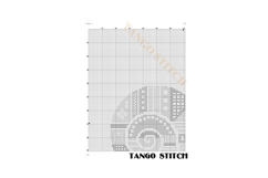 Modern Geometric Snail Cross Stitch pattern - Tango Stitch