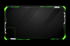Modern green and gray tech overlay stream gamer template Product Image 2