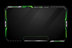 Modern green and gray tech overlay stream gamer template Product Image 2