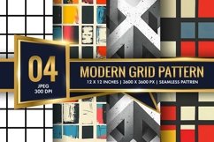 Modern Grid Patten Design Digital Paper Product Image 1