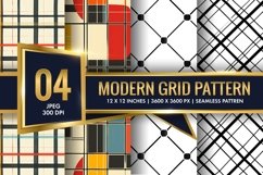 Modern Grid Patten Design Digital Paper Product Image 1
