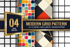 Modern Grid Patten Design Digital Paper Product Image 1