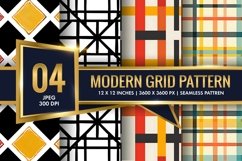 Modern Grid Patten Design Digital Paper Product Image 1