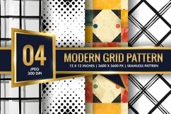 Modern Grid Patten Design Digital Paper Product Image 1