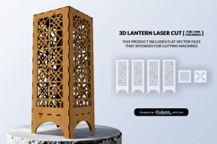 Modern Lantern Laser Cut SVG Product Image 1