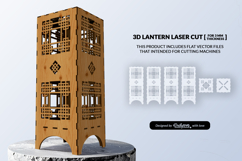 Modern Lantern Laser Cut SVG Product Image 2