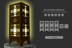 Modern Lantern Laser Cut SVG Product Image 1