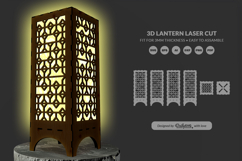 Modern Lantern Laser Cut SVG Product Image 3