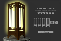 Modern Lantern Laser Cut SVG Product Image 1