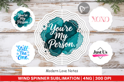 Modern Love Notes Wind Spinner Product Image 1
