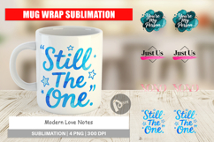 Modern Love Notes Mug Wrap Product Image 1