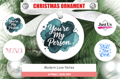 Modern Love Notes Ornament Product Image 1