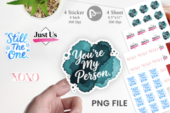 Modern Love Notes Sticker Product Image 1