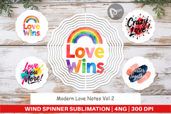 Modern Love Notes Wind Spinner Product Image 1