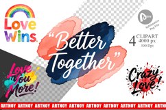 Modern Love Notes Clipart Product Image 1