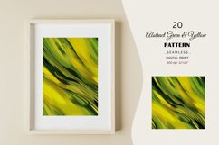 Green Yellow Abstract | Seamless Wavy Digital Paper Product Image 6
