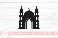 Islamic Mosque Silhouette SVG | Vector Muslim Mosque Product Image 1