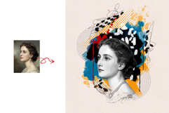 Modern Pop Art Illustration Photo Effect Template Product Image 2