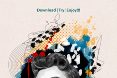 Modern Pop Art Illustration Photo Effect Template Product Image 3