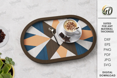 Modern Serving Trays Bundle Laser Cut . Wooden Trays SVG Product Image 12