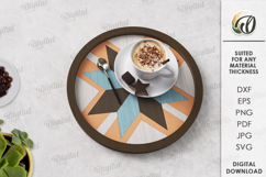 Modern Serving Trays Bundle Laser Cut . Wooden Trays SVG Product Image 9