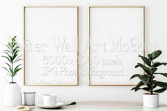 Poster Mockup, Modern 2 Frame Wall Art Mockup Photograph 7 Product Image 1