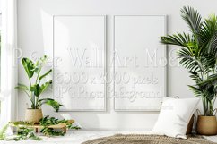 Poster Mockup, Modern 2 Frame Wall Art Mockup Photograph 9 Product Image 1