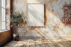 Poster Mockup, Modern Frame Wall Art Mockup Photograph p19 Product Image 1