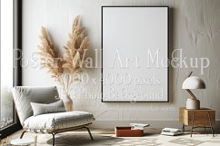 Poster Mockup, Modern Frame Wall Art Mockup Photograph p4 Product Image 1